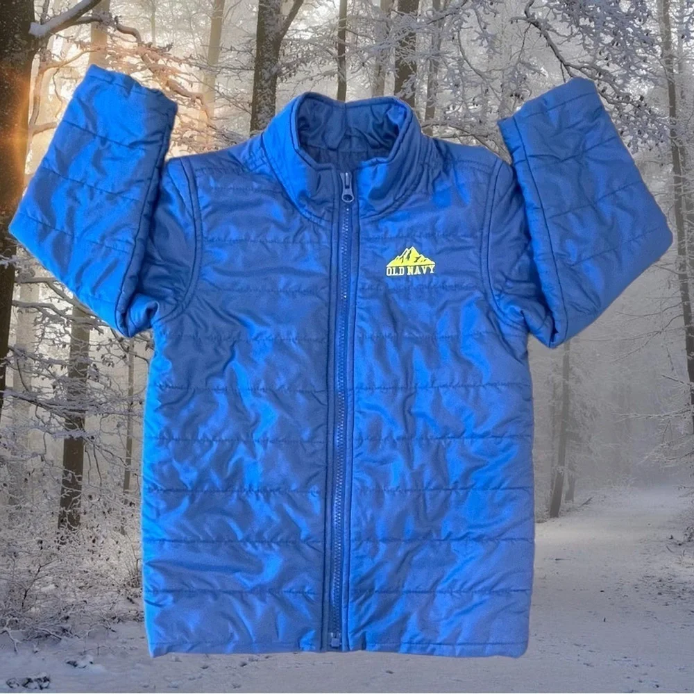 𝅺Old Navy 5T Water-Resistance Narrow Channel Royal Blue Puffer Coat